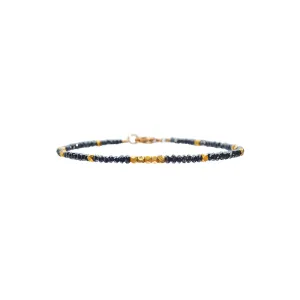 Black Diamond and Gold Nior Bracelet