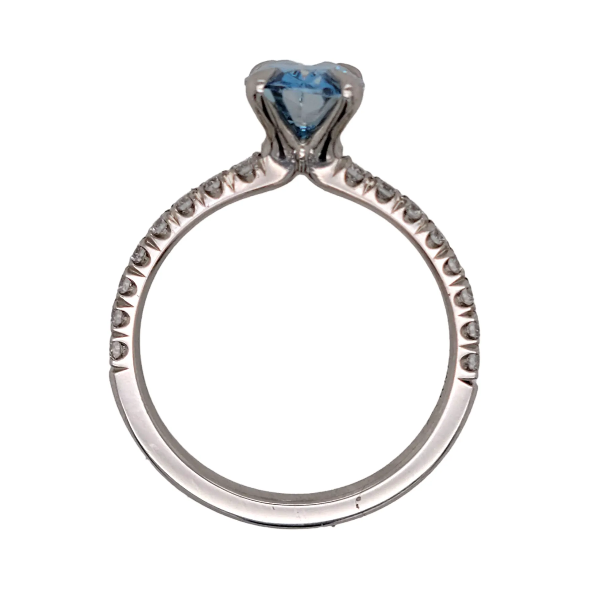Blue Diamond Ring