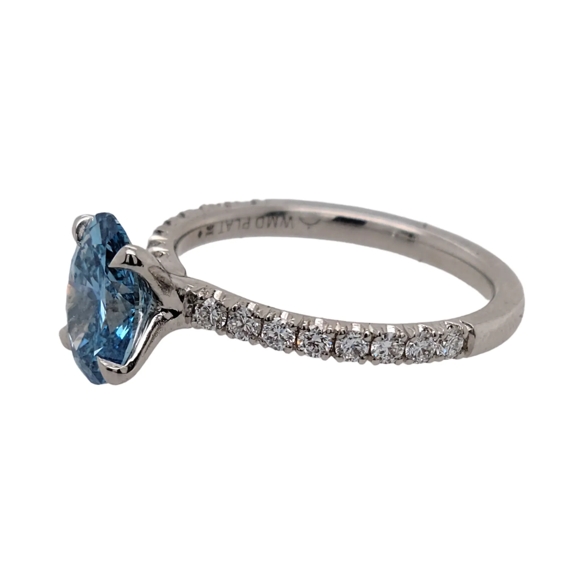 Blue Diamond Ring