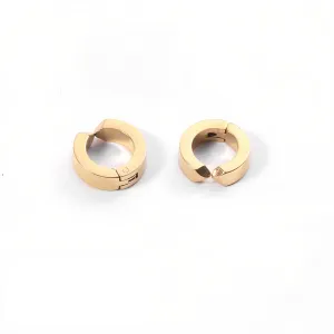BOLD HUGGIE HOOP EARRINGS