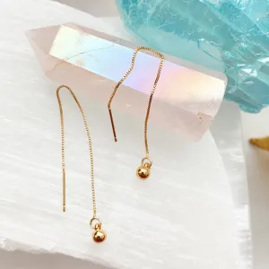 Box Chain Threader Earrings