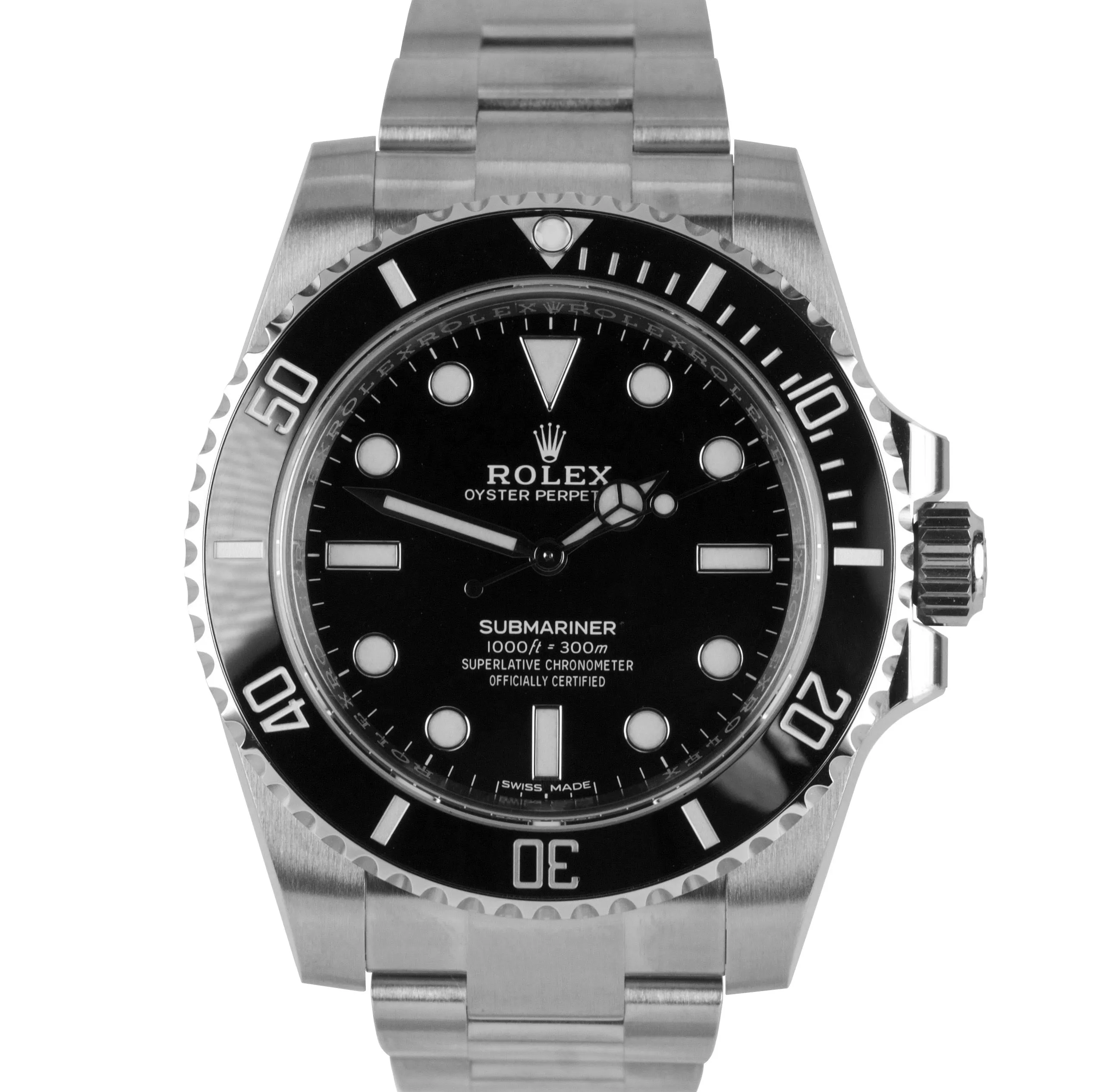 BRAND NEW AUGUST 2019 Rolex Submariner No-Date Stainless Steel 40mm Watch 114060