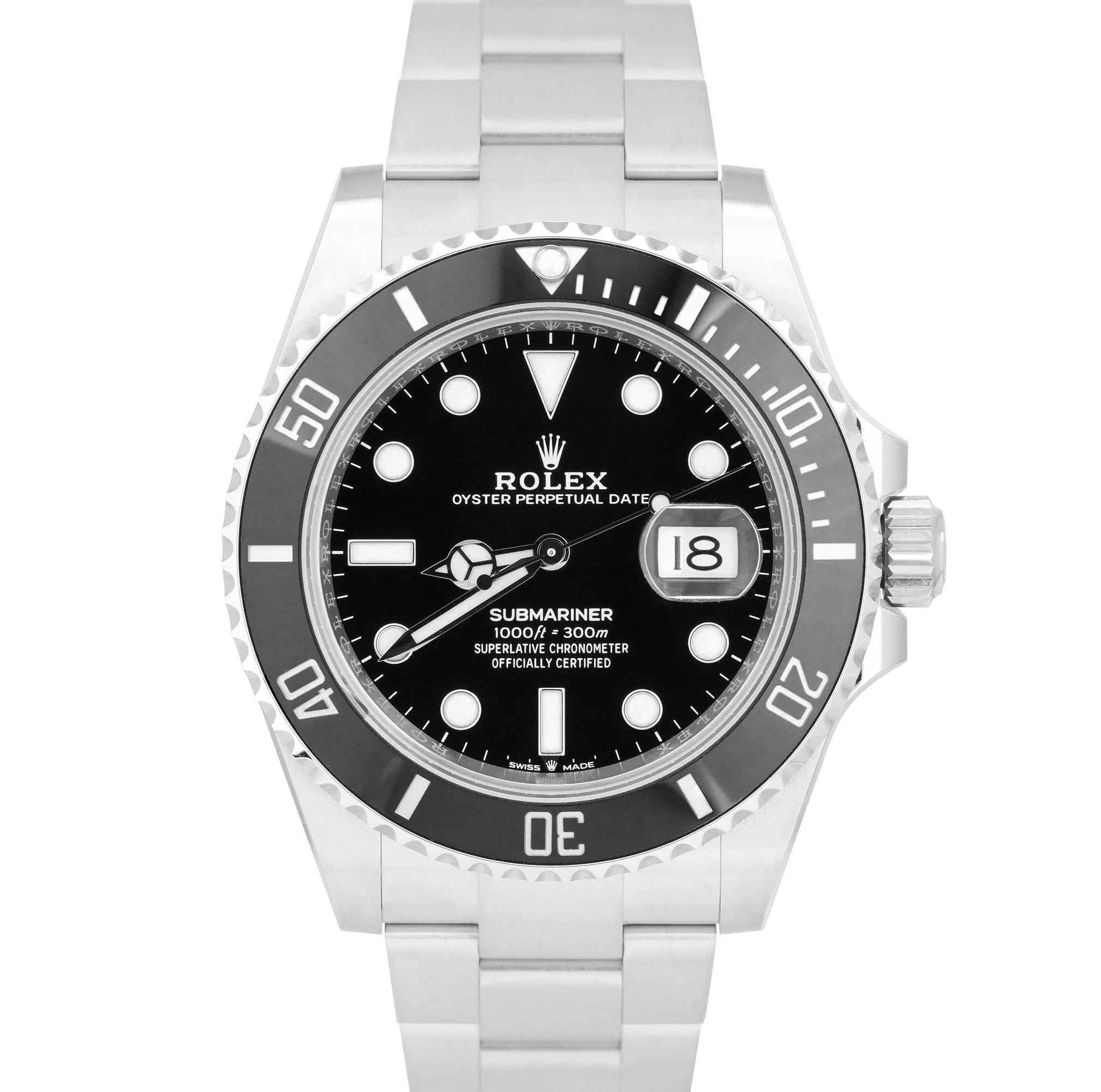 BRAND NEW JAN. 2022 Rolex Submariner 41 Date Steel Black Ceramic Watch 126610 LN
