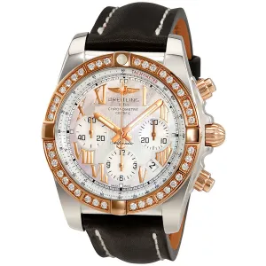 Breitling Chronomat 44 Automatic Mother of Pearl Dial Diamond Men's Watch CB011053-A693BKLT CB011053-A693-435X-A20BA.1