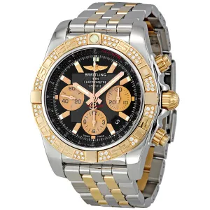 Breitling Chronomat Black Dial Automatic Two-tone Men's Watch CB0110AA/B968 CB0110AA-B968-357C