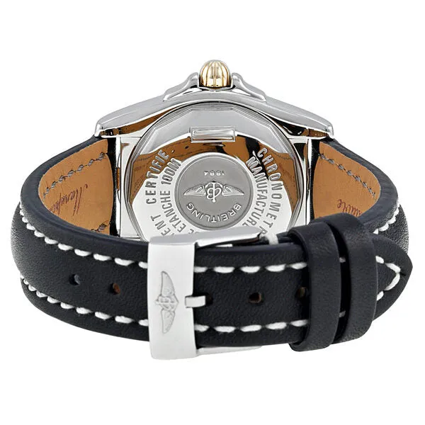 Breitling Cockpit Lady Diamond Black Dial Black Leather Watch B7135653-B910BKLT