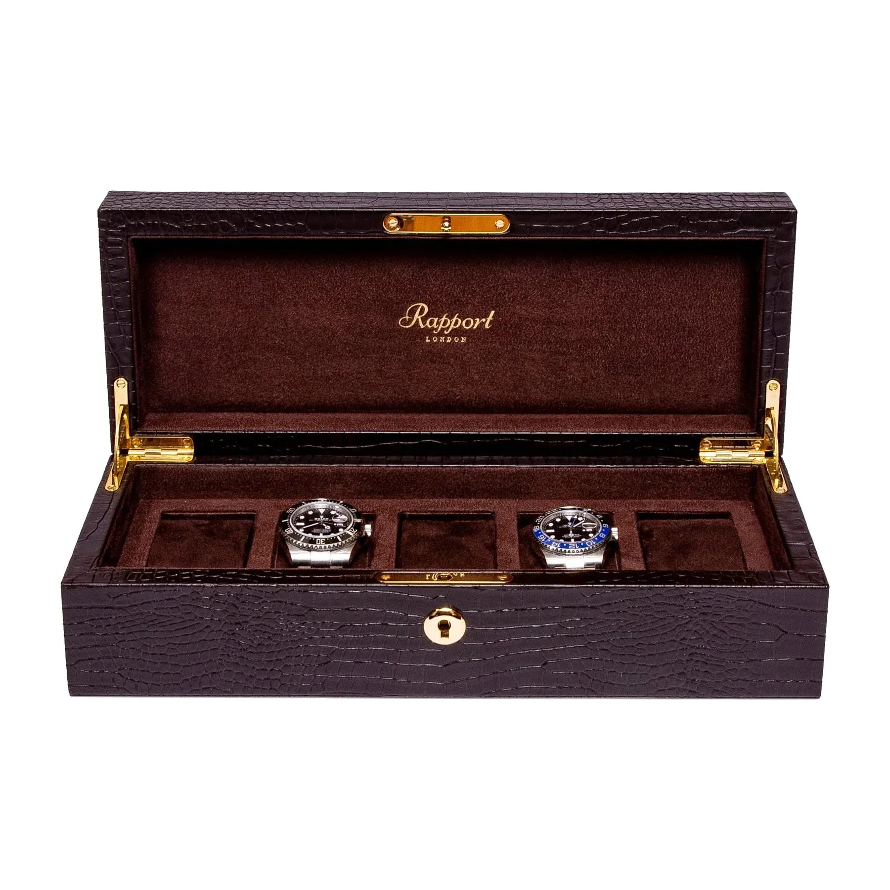 Brompton 5 Watch Collector Box - Brown