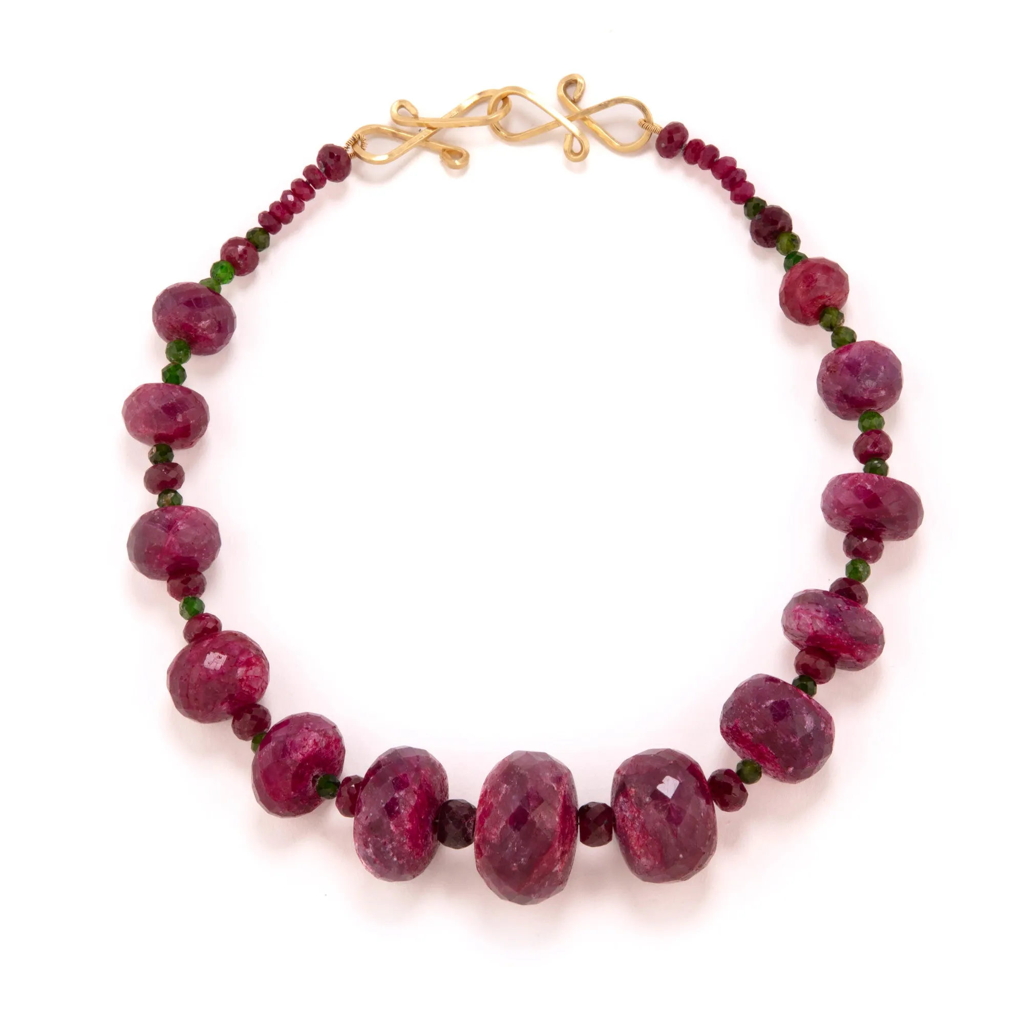 Bubbles i ruby necklace