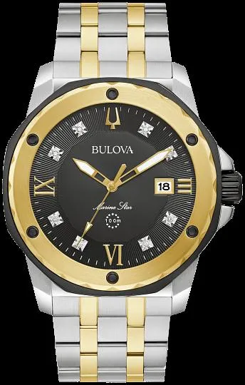 Bulova Men's Diamond Two-tone Watch