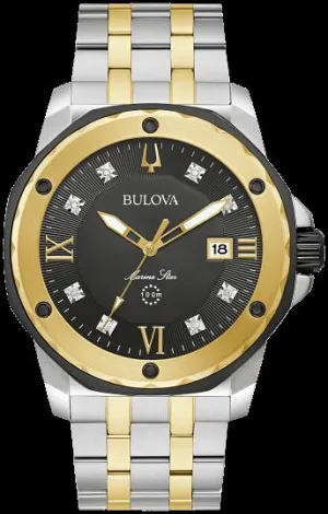 Bulova Men's Diamond Two-tone Watch