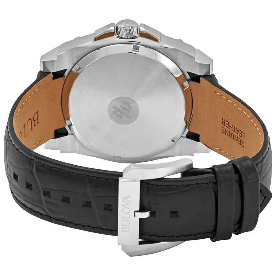 Bulova Precisionist Quartz Diamond Black Dial Men's Watch 96D147