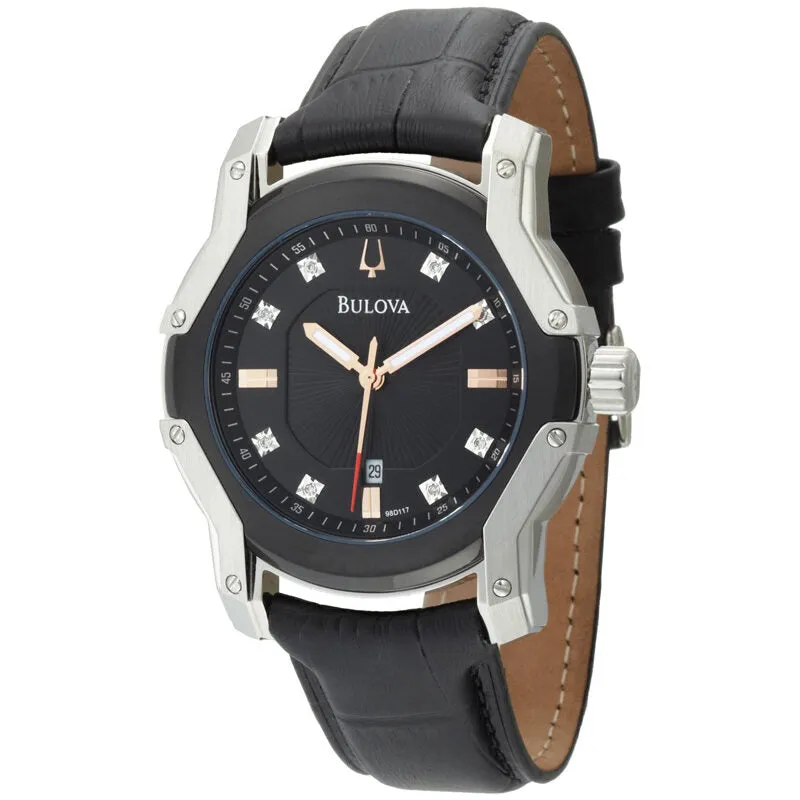 Bulova Wintermoor Diamond Dial Men's Watch 98D117