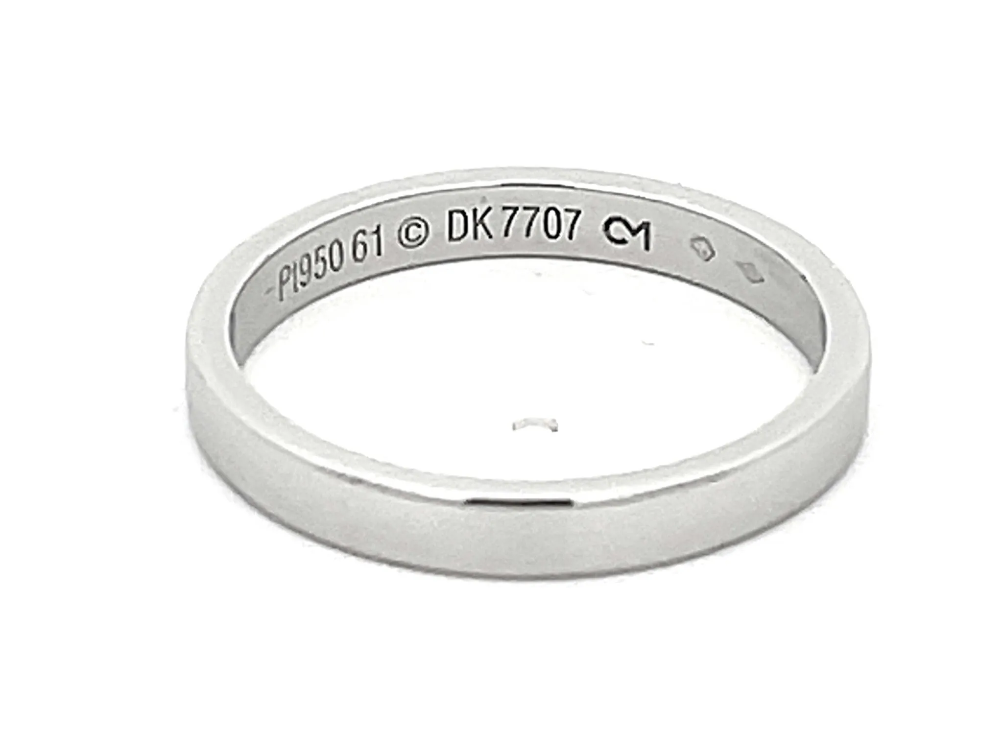 C De Cartier Wedding Band in Platinum
