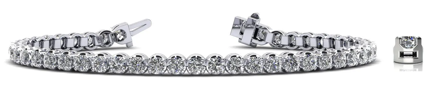 Captivating Shimmer Lab-Grown Diamond Tennis Bracelet with 3.60 ct.(finished) 2.7mm