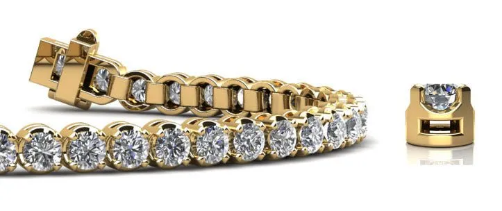 Captivating Shimmer Lab-Grown Diamond Tennis Bracelet with 3.60 ct.(finished) 2.7mm