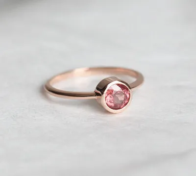 Carter Round Garnet Ring