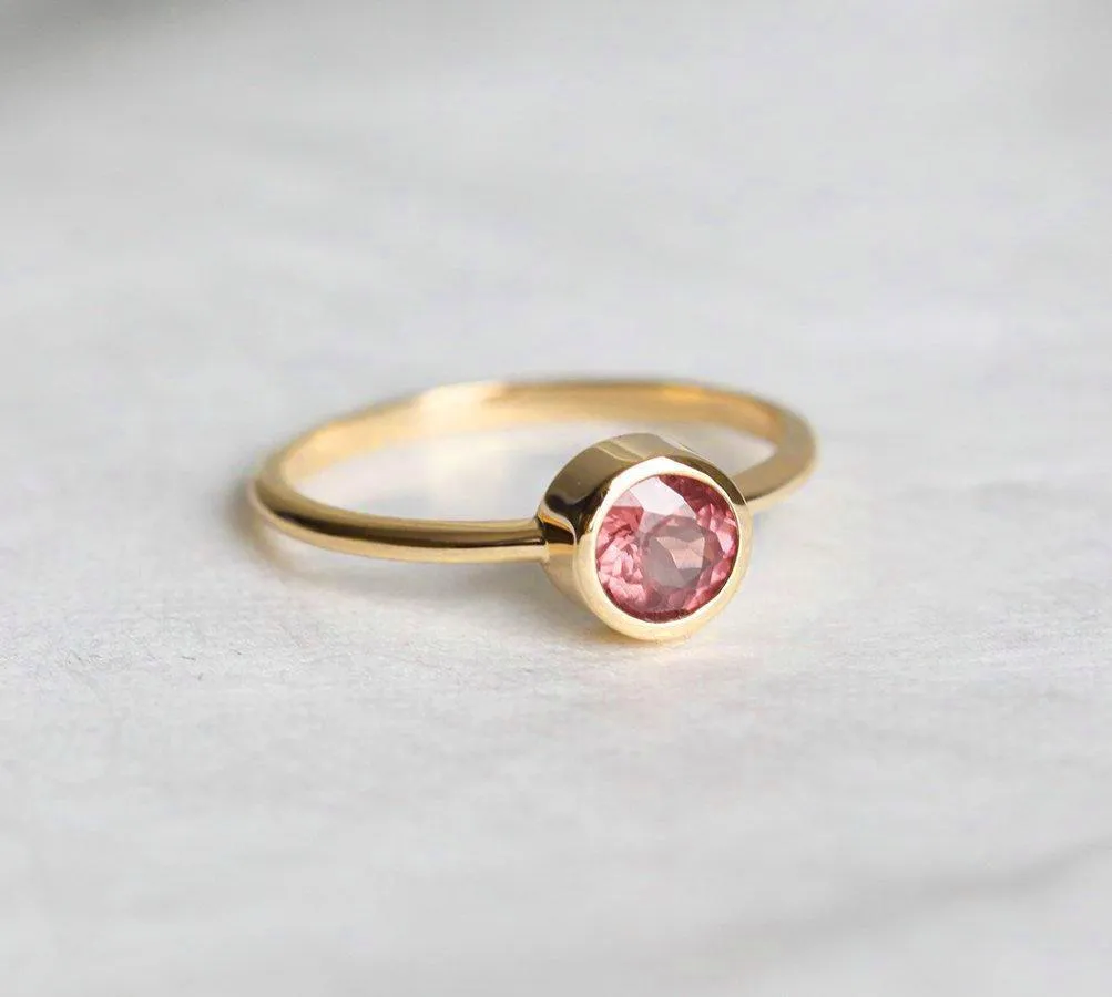 Carter Round Garnet Ring