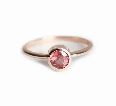 Carter Round Garnet Ring