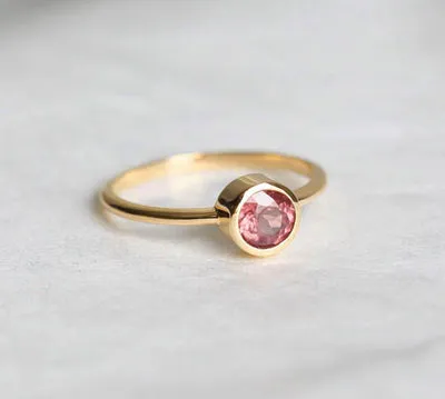 Carter Round Garnet Ring