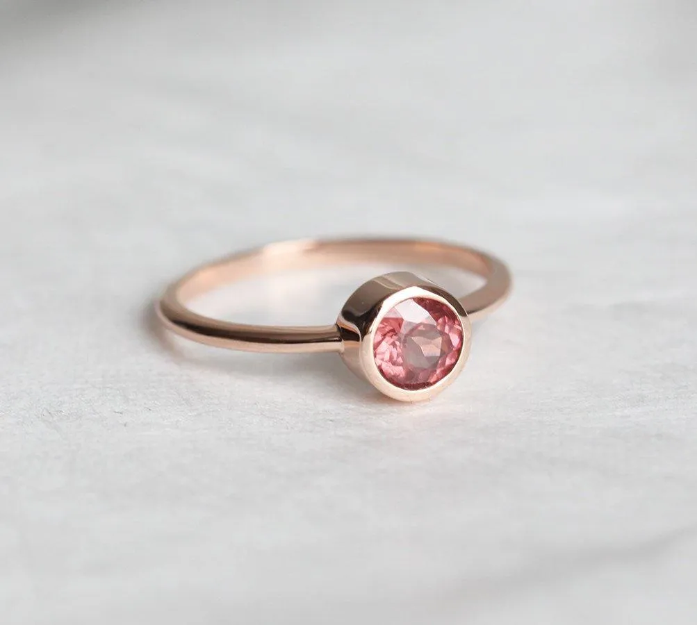 Carter Round Garnet Ring