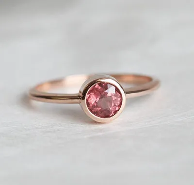 Carter Round Garnet Ring