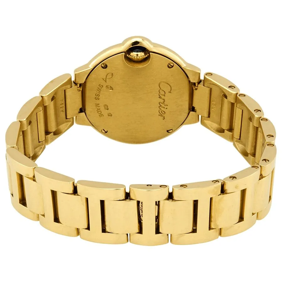 Cartier Ballon Bleu 18K Yellow Gold Diamond Ladies Watch WE9001Z3