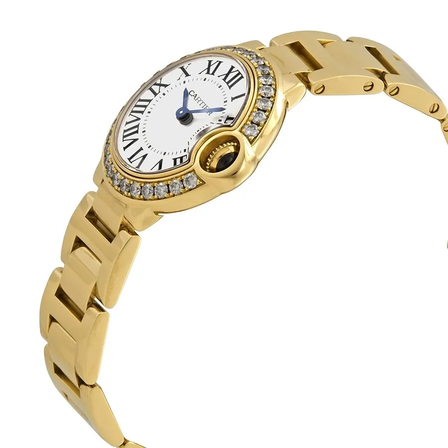 Cartier Ballon Bleu 18K Yellow Gold Diamond Ladies Watch WE9001Z3