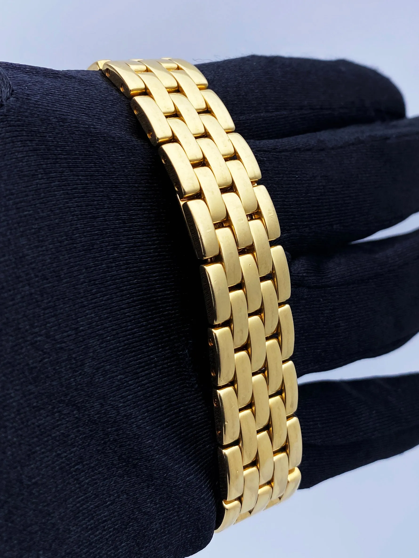 Cartier Panthere Large Size Diamond 18K Yellow Gold Watch