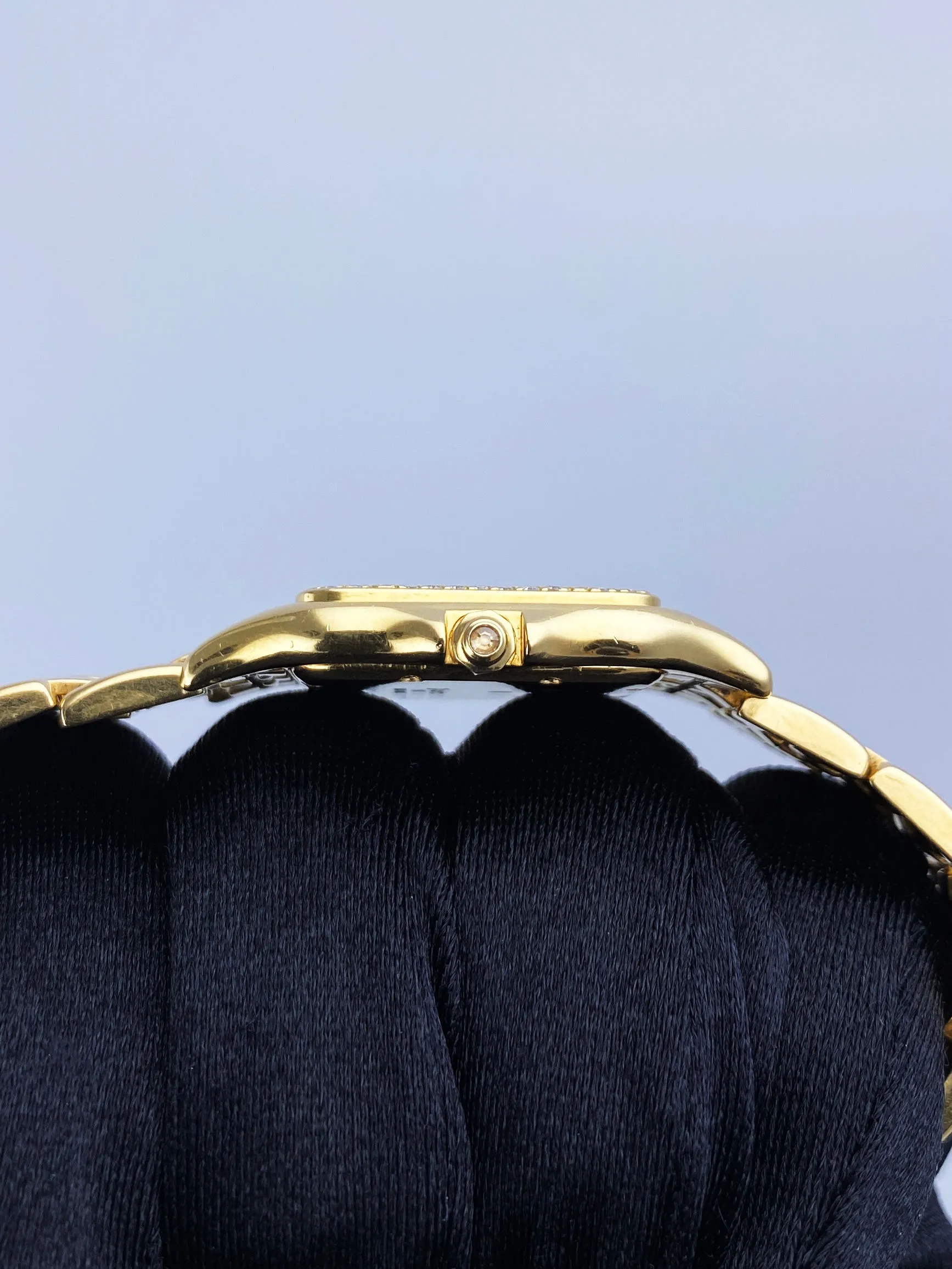 Cartier Panthere Large Size Diamond 18K Yellow Gold Watch