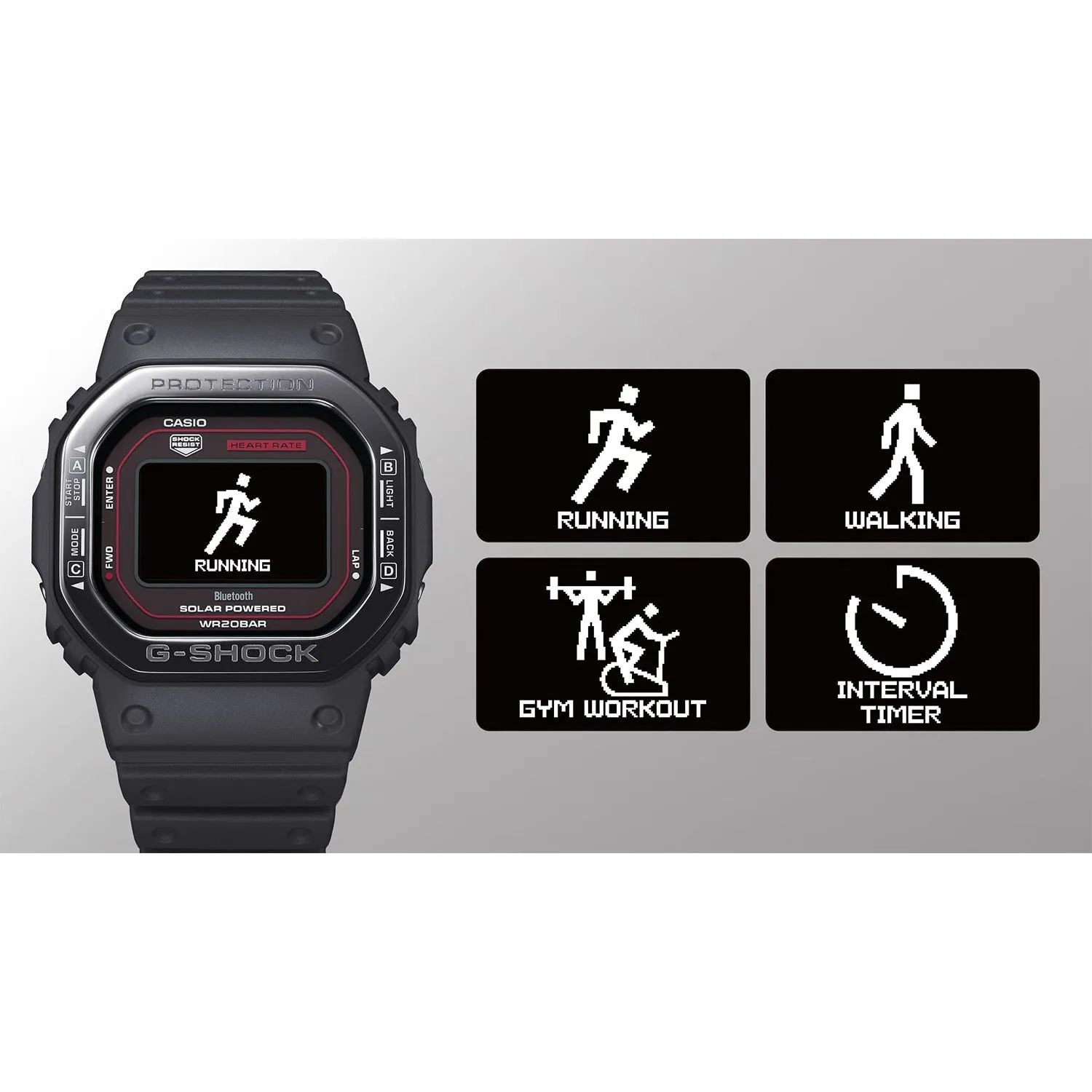 Casio G-Shock G-Squad 5600 Black Watch DWH5600MB-1A4