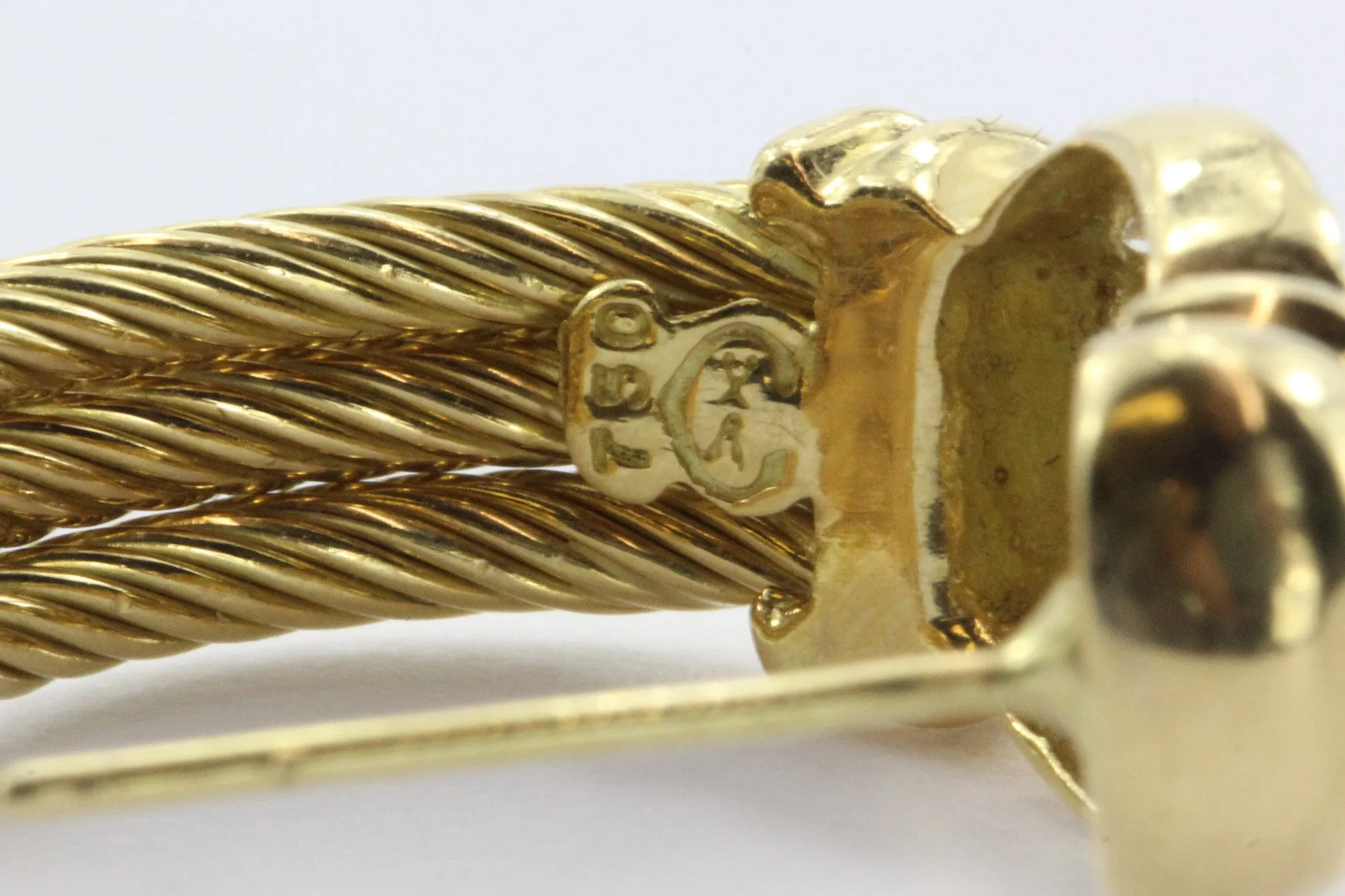 Charriol 18k Gold & Diamond Earrings