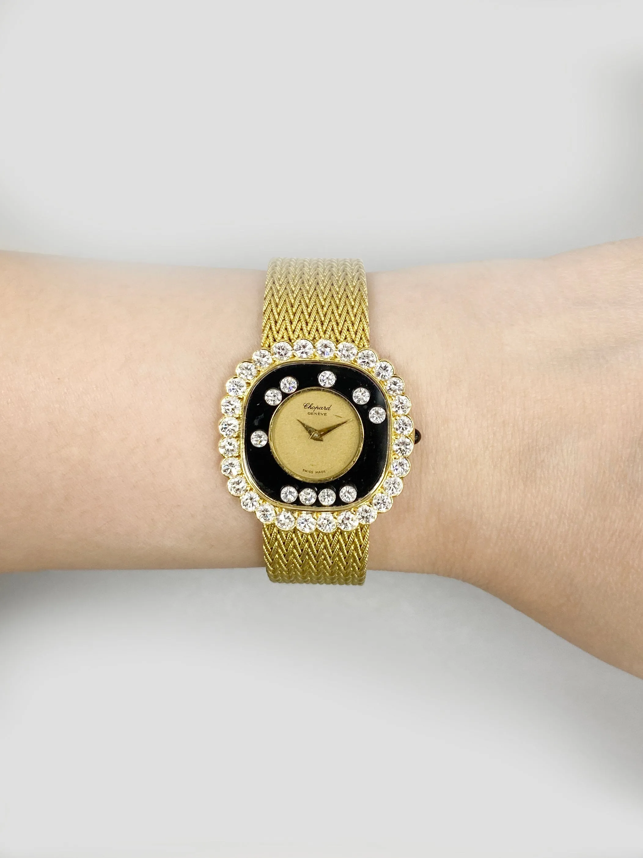Chopard Happy Diamonds 5089 5 Diamond 18K Yellow Gold Ladies Watch