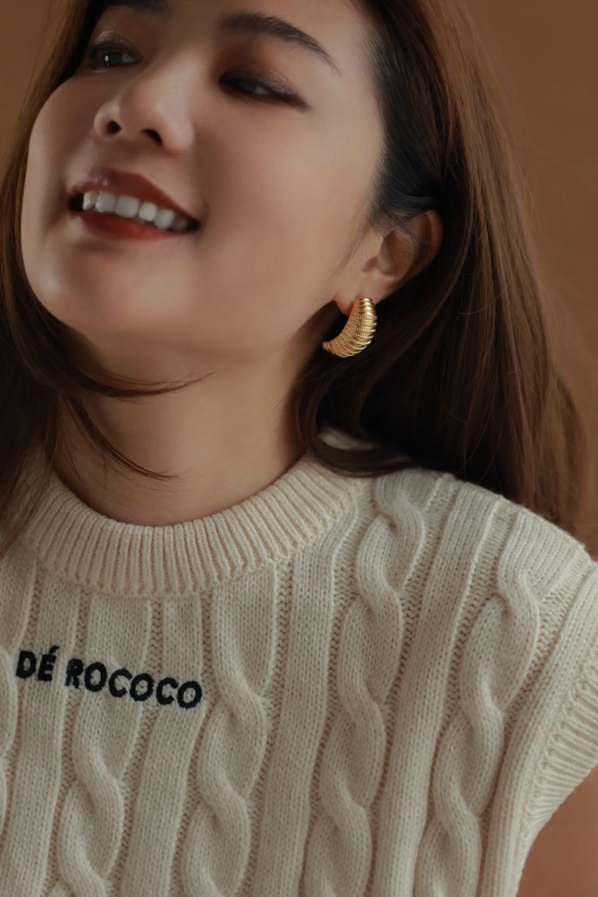 Chunky Croissant Earrings