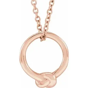 Circle Knot 18" Necklace or Pendant 87682