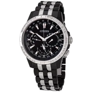 Citizen Calendrier Diamond Black Dial Men's Watch BU2088-50E