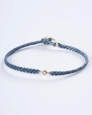 classic diamond bracelet in aquaspray - nylon and stone