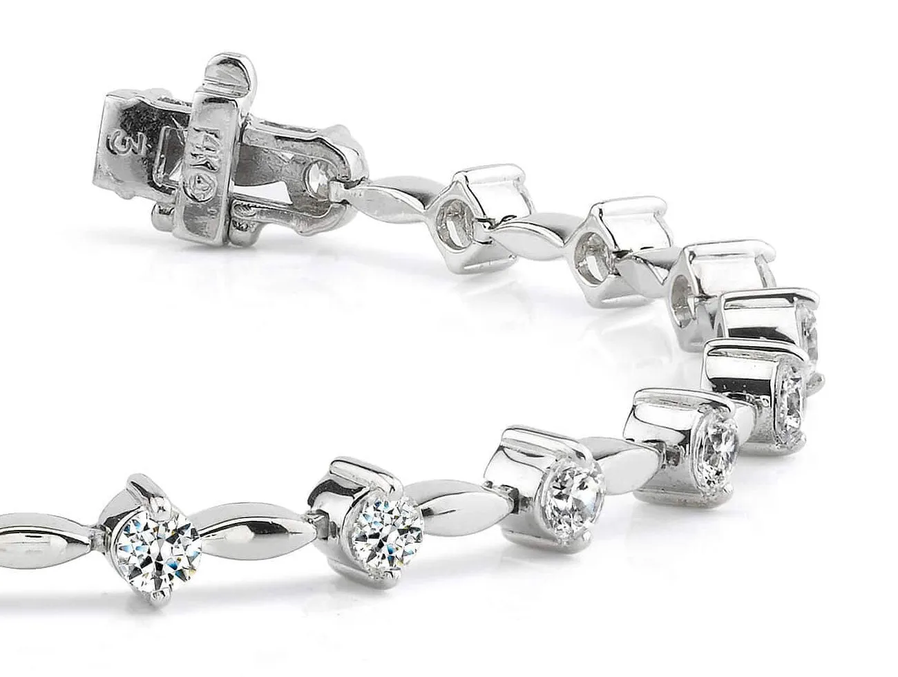 Classic Diamond Link Lab-Grown Diamond Bracelet with 1.02 ct.(finished) 2mm