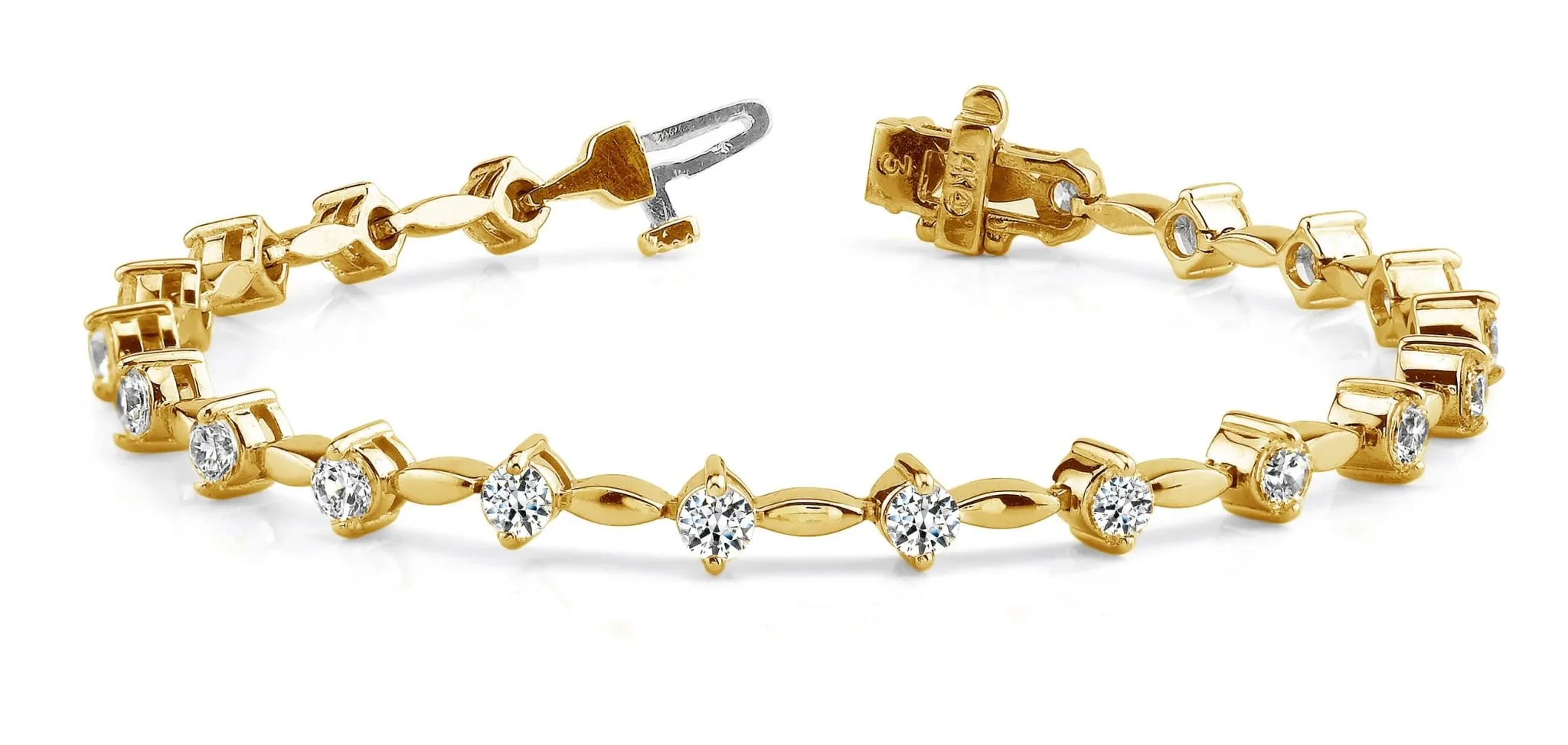 Classic Diamond Link Lab-Grown Diamond Bracelet with 1.02 ct.(finished) 2mm