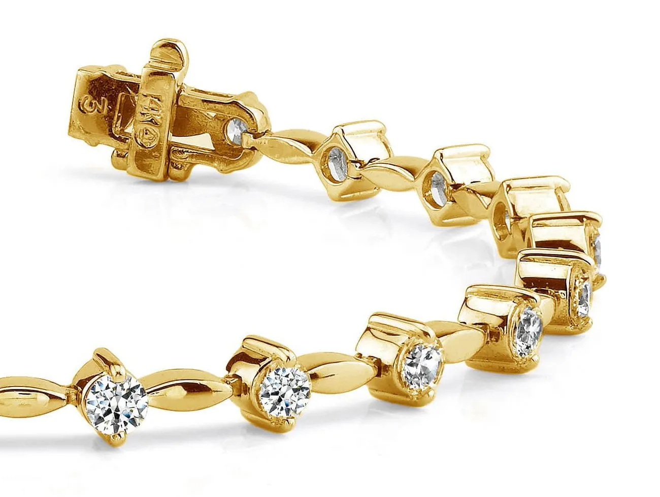 Classic Diamond Link Lab-Grown Diamond Bracelet with 1.02 ct.(finished) 2mm
