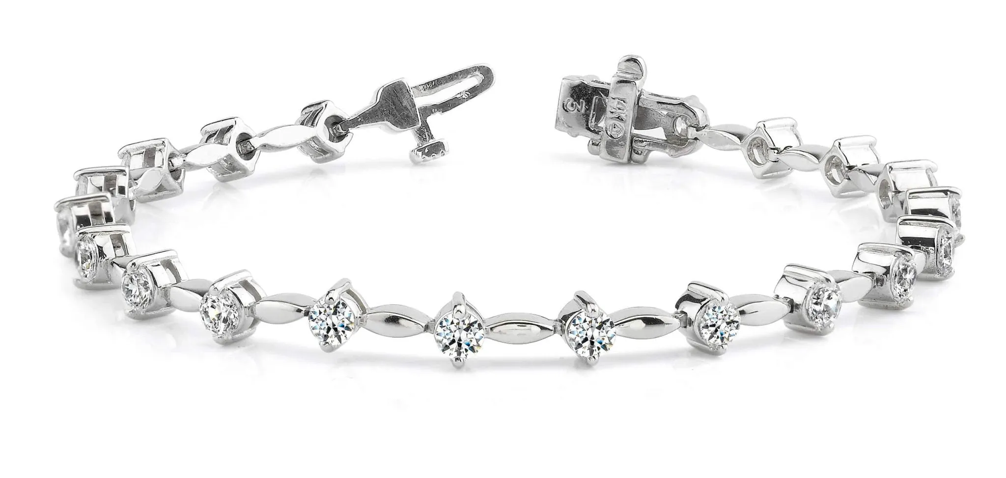 Classic Diamond Link Lab-Grown Diamond Bracelet with 1.02 ct.(finished) 2mm