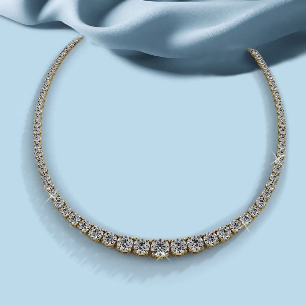 Classic Graduated Strand Of Diamonds with 19.94 ct.(finished)