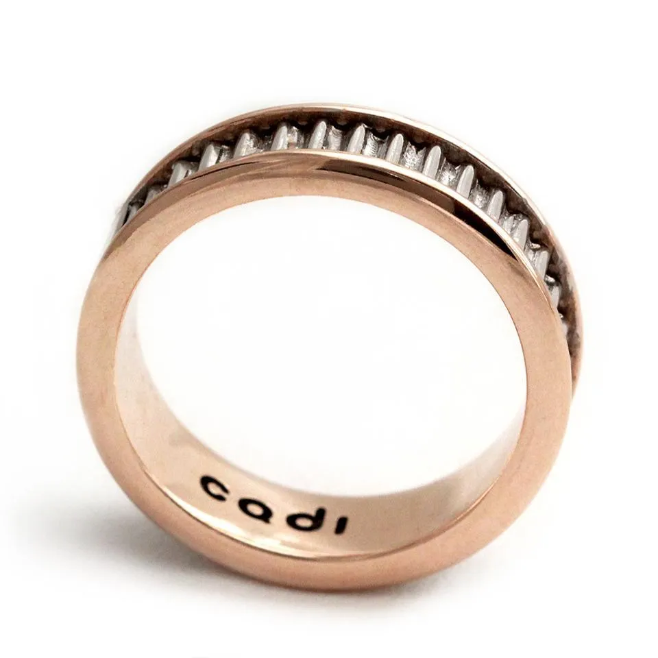 Coil- rose gold and white gold