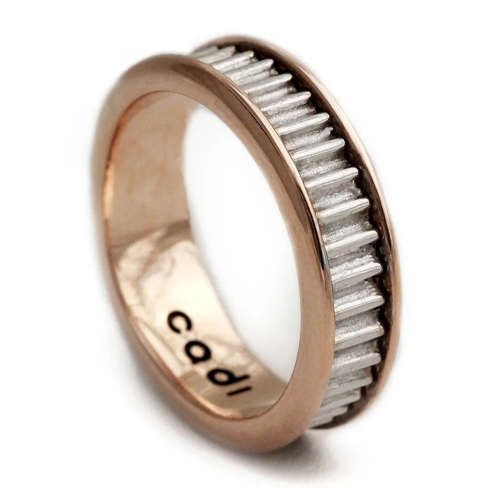 Coil- rose gold and white gold