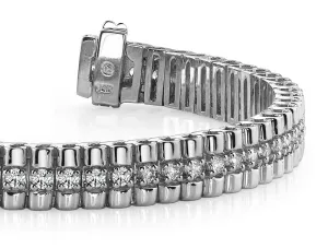 Continuous Strand Diamond Bracelet with 3.96 ct.(finished) 3mm