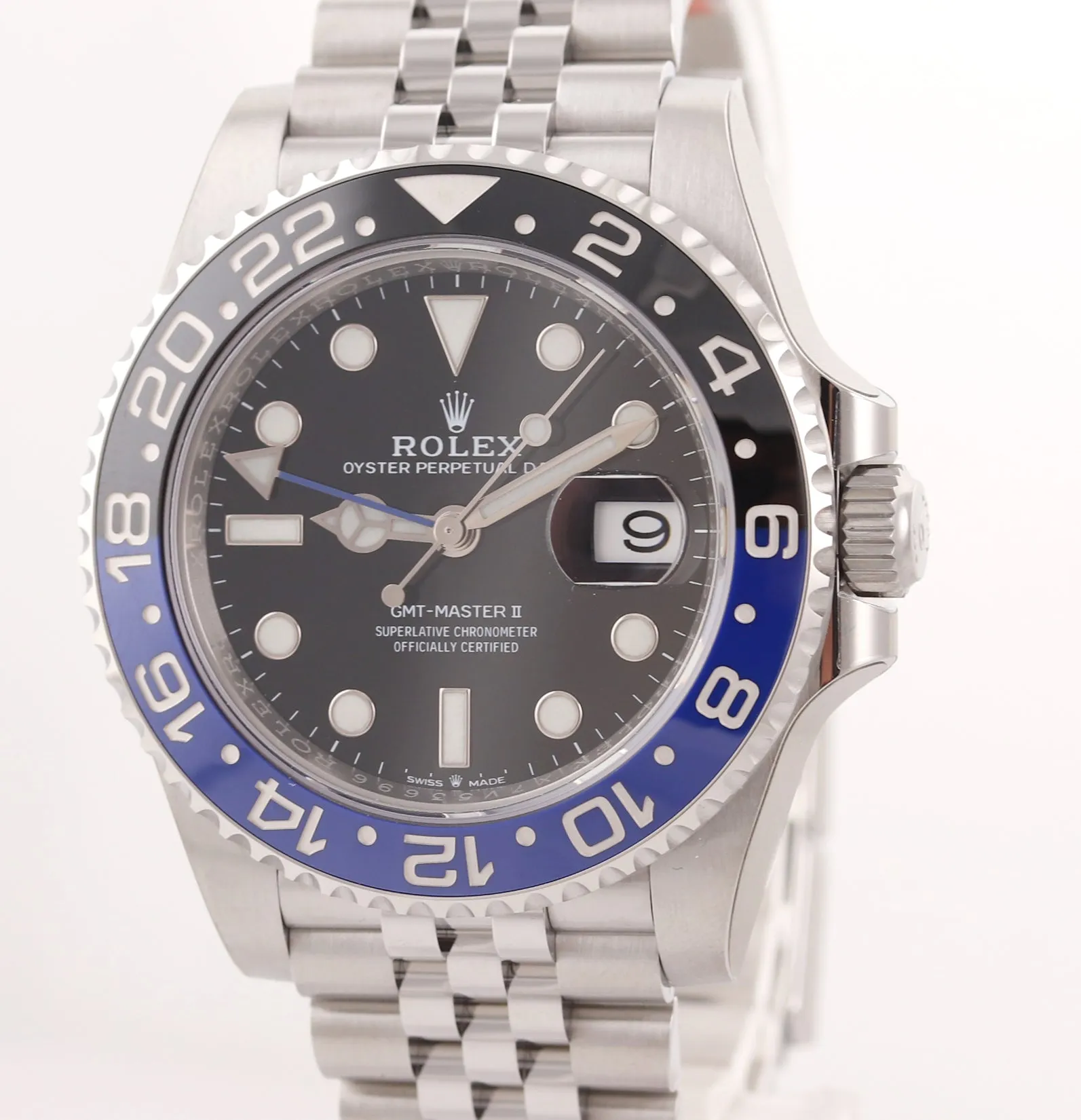 Copy of NEW DEC 2019 Rolex GMT Master Batman Blue Jubilee Ceramic 126710 Watch B