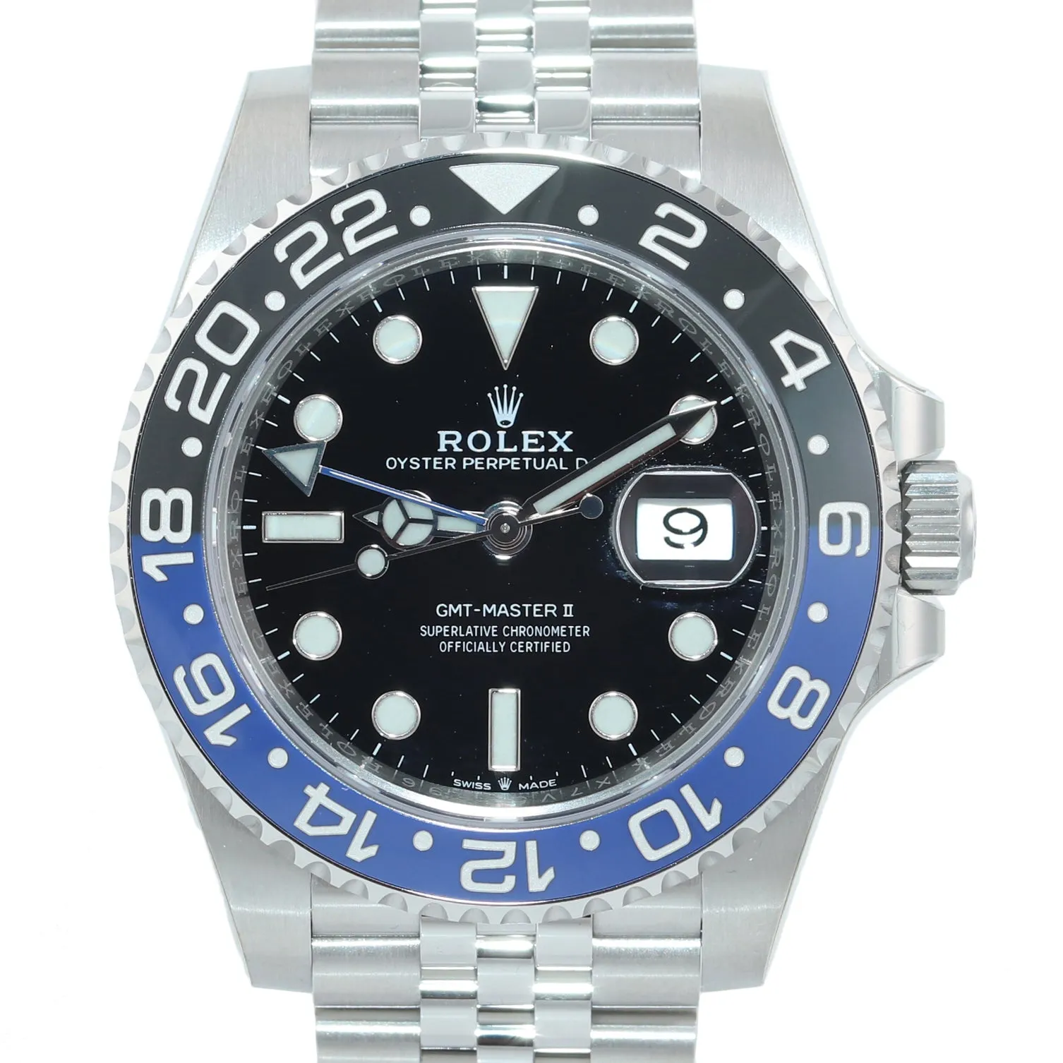 Copy of NEW DEC 2019 Rolex GMT Master Batman Blue Jubilee Ceramic 126710 Watch B