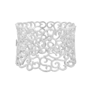 Crochet Silver Bracelet