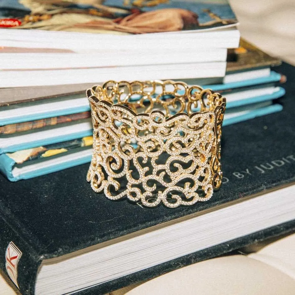 Crochet Silver Bracelet