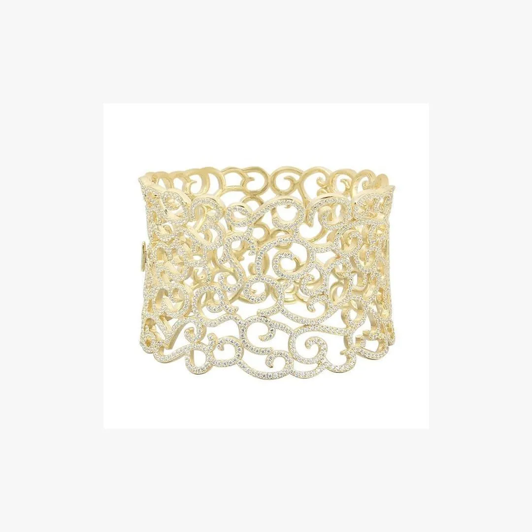 Crochet Silver Bracelet