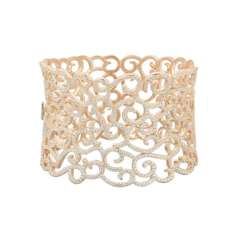 Crochet Silver Bracelet